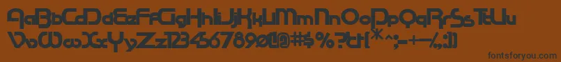RacetracsskBold Font – Black Fonts on Brown Background
