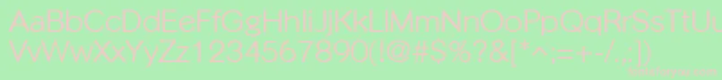 PhinsterRegular Font – Pink Fonts on Green Background