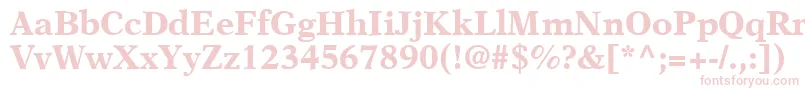A831RomanBold Font – Pink Fonts on White Background