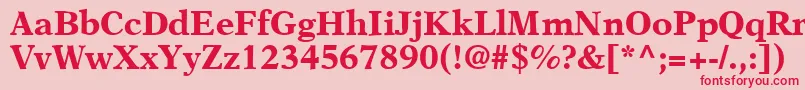 More about A831RomanBold Font A831RomanBold Font – Red Fonts on Pink Background