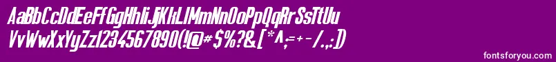 Solesurvivorregular Font – White Fonts on Purple Background