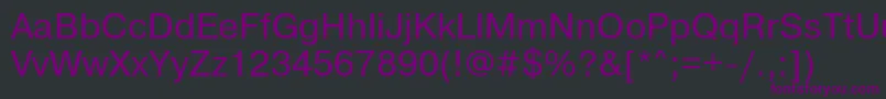 Pragmaticactt Font – Purple Fonts on Black Background