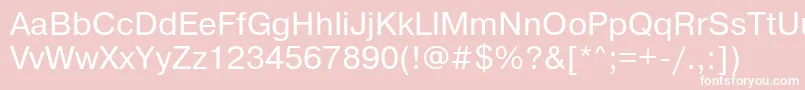 Pragmaticactt Font – White Fonts on Pink Background