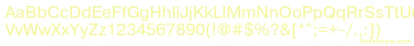 Pragmaticactt Font – Yellow Fonts on White Background