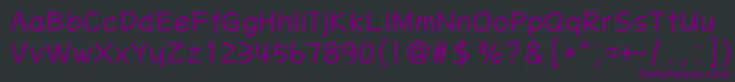 Шрифт Mdgaesung – фиолетовые шрифты на чёрном фоне