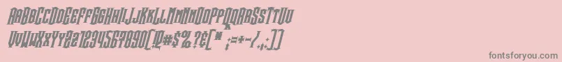 SteamwreckBoldItalic Font – Gray Fonts on Pink Background