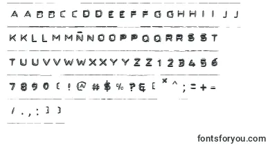 Secret Files font – eroded Fonts