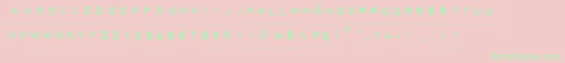 Secret Files Font – Green Fonts on Pink Background