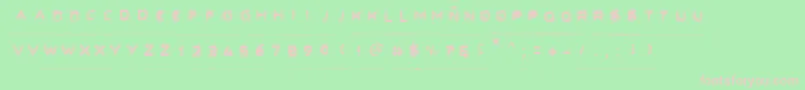 フォントSecret Files – 緑の背景にピンクのフォント
