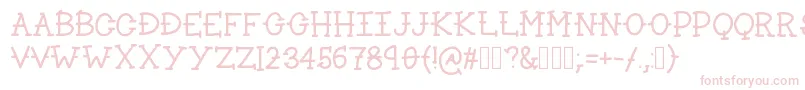 Lakeside Font – Pink Fonts on White Background