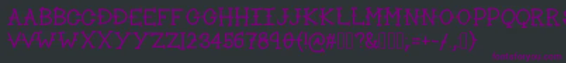 Lakeside Font – Purple Fonts on Black Background