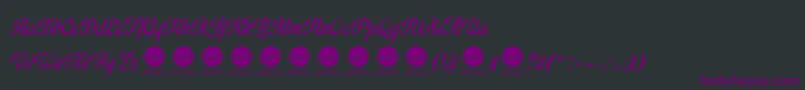 ImpregnablePersonalUseOnly-Schriftart – Violette Schriften auf schwarzem Hintergrund