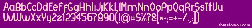 Otrebla Font – Pink Fonts on Purple Background