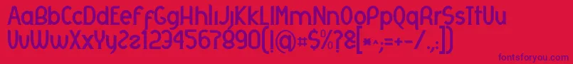 Otrebla Font – Purple Fonts on Red Background