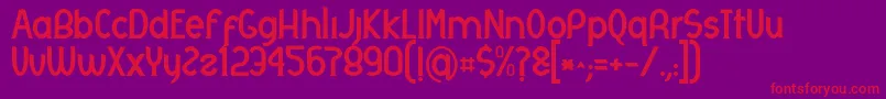 Otrebla Font – Red Fonts on Purple Background