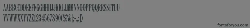 K22AmbelynCondensed Font – Black Fonts on Gray Background