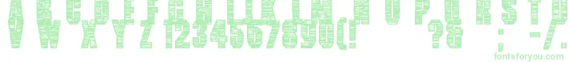 HandsUp-Schriftart – Grüne Schriften