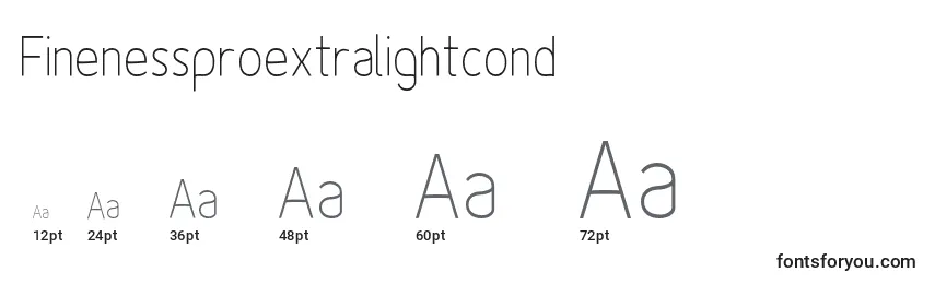 Finenessproextralightcond Font Sizes