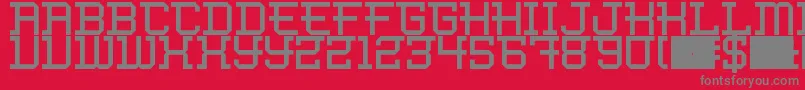 Eferena Font – Gray Fonts on Red Background