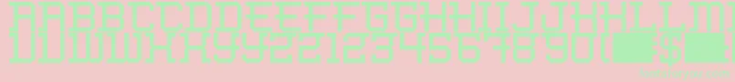 Eferena Font – Green Fonts on Pink Background