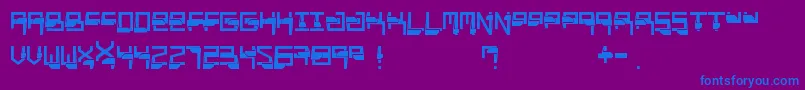Más sobre la fuente Miaou fuente Miaou – Fuentes Azules Sobre Fondo Morado