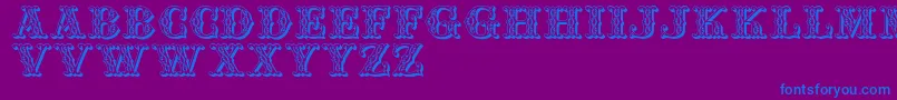 Jfsufair Font – Blue Fonts on Purple Background