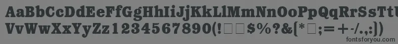 ForbesBold Font – Black Fonts on Gray Background