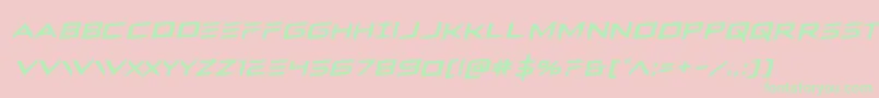 Ferretfacerotal Font – Green Fonts on Pink Background