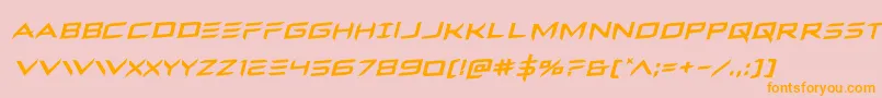 Ferretfacerotal Font – Orange Fonts on Pink Background