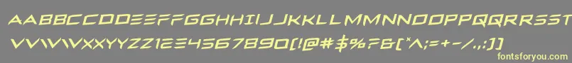 Ferretfacerotal Font – Yellow Fonts on Gray Background