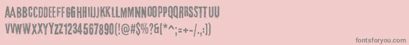 ElTercerHombre Font – Gray Fonts on Pink Background
