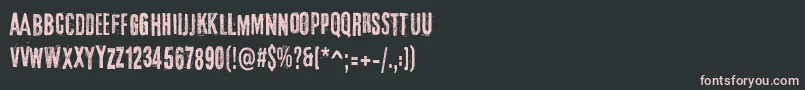 ElTercerHombre Font – Pink Fonts on Black Background