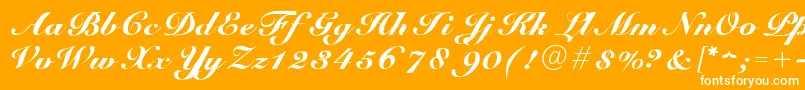 GUnit Font – White Fonts on Orange Background