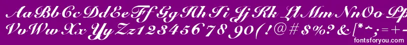 GUnit Font – White Fonts on Purple Background