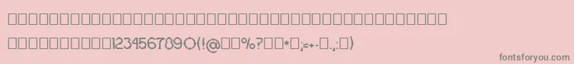 Ograda-Schriftart – Graue Schriften auf rosa Hintergrund