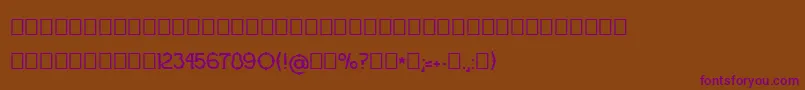 Шрифт Ograda – фиолетовые шрифты на коричневом фоне