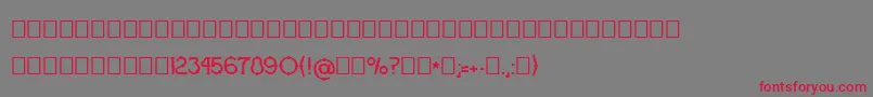 Ograda Font – Red Fonts on Gray Background