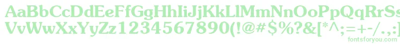 Agsoucb-Schriftart – Grüne Schriften auf weißem Hintergrund