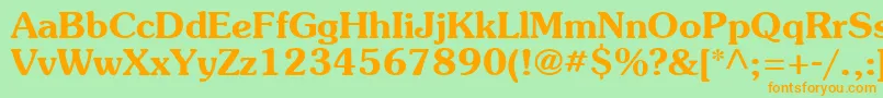 More about Agsoucb Font Agsoucb Font – Orange Fonts on Green Background