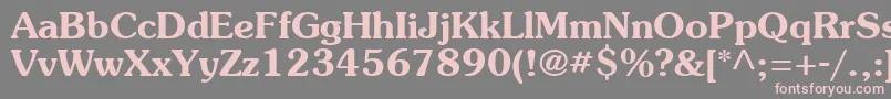 Agsoucb Font – Pink Fonts on Gray Background