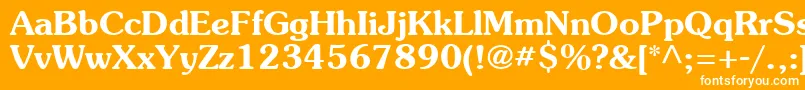 Agsoucb Font – White Fonts on Orange Background