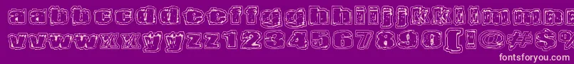 Terraario Font – Pink Fonts on Purple Background