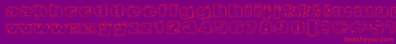 Terraario Font – Red Fonts on Purple Background