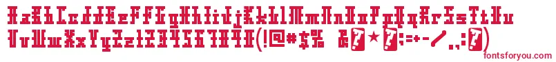 フォントXoltoRegular – 赤い文字