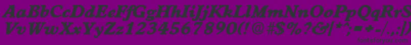 WorchesterExtraboldita Font – Black Fonts on Purple Background