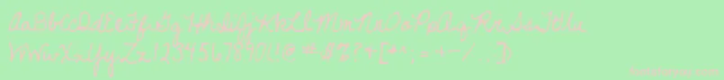 Neverletgo Font – Pink Fonts on Green Background