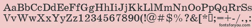Schoolbook.Kz Font – Black Fonts on Pink Background