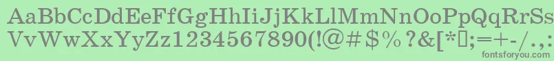 Шрифт Schoolbook.Kz – серые шрифты на зелёном фоне