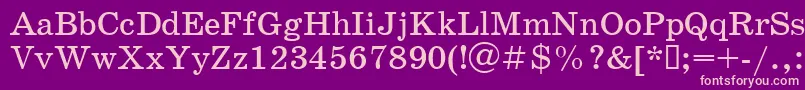 Schoolbook.Kz Font – Pink Fonts on Purple Background