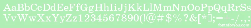 Schoolbook.Kz Font – White Fonts on Green Background